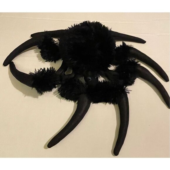 Folkmanis Black Plush Spider puppet Black Hand Glove Puppet Movie Prop Eight Leg - Picture 6 of 13